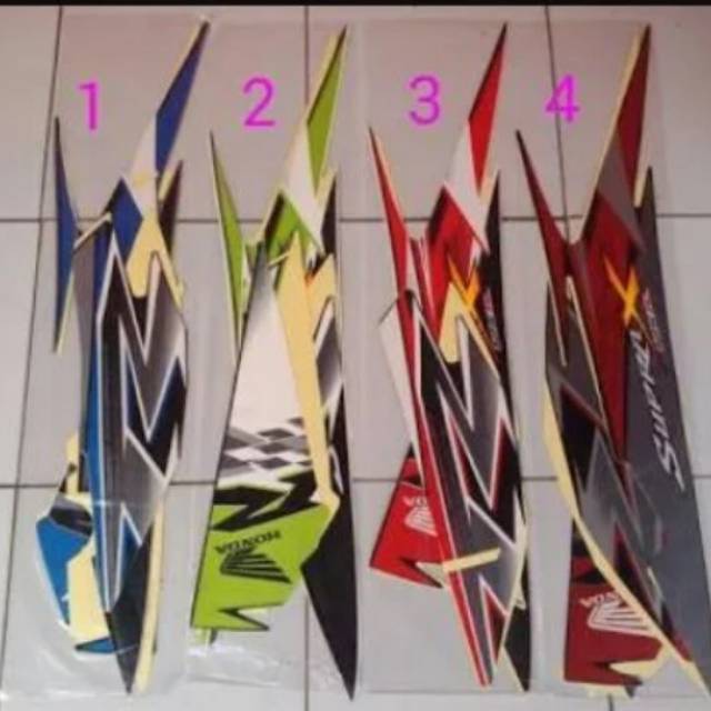 Striping/sticker supra x 125 r 2009