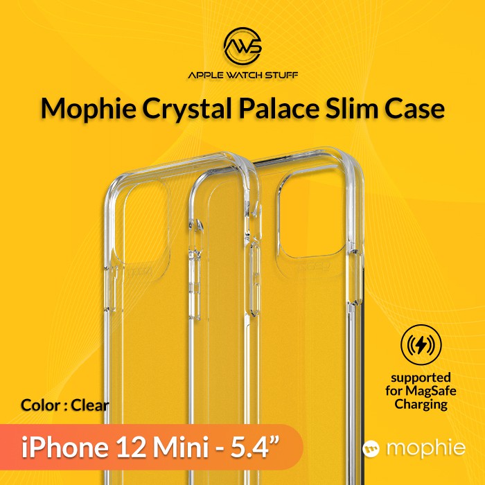 Mophie Crystal Palace Slim Case for iPhone 12 Mini 5.4 inch Clear