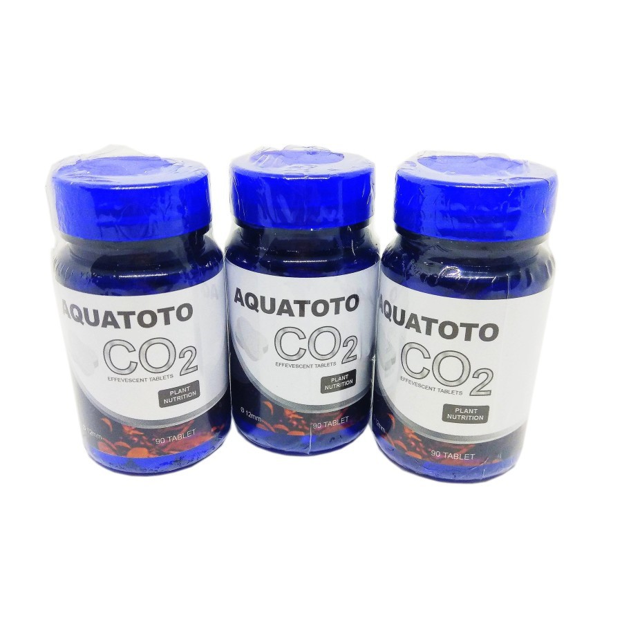 AQUATOTO CO2 TABLET BOTOL Aquascape Nutrisi Tanaman Air plant nutrition isi 90