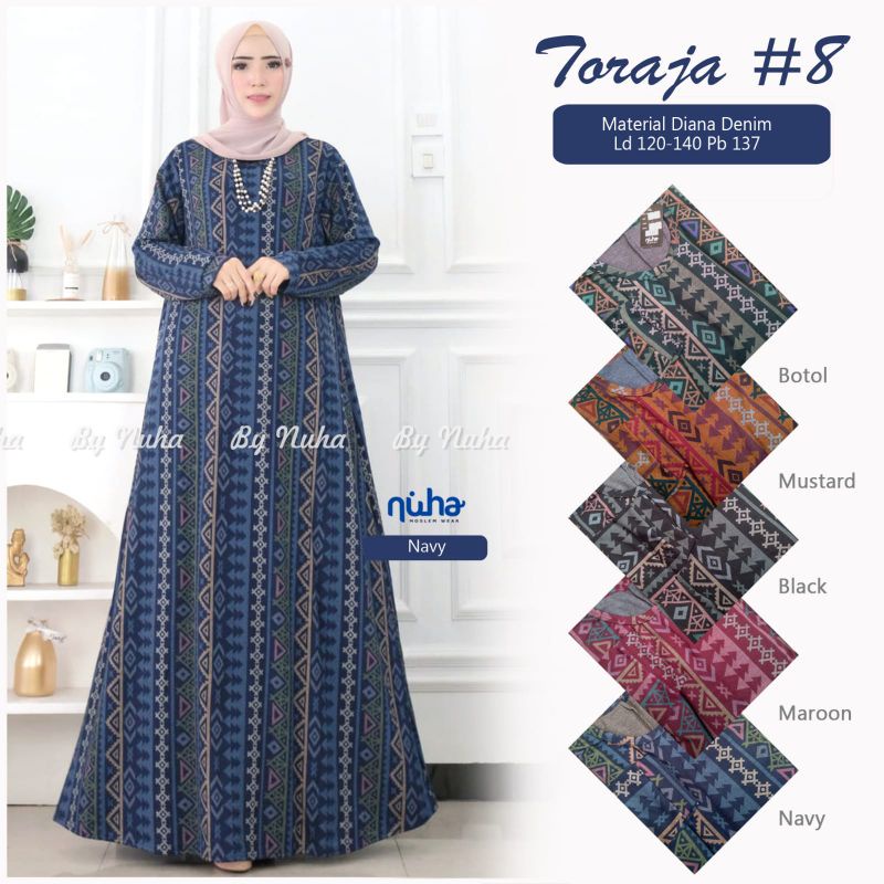 GAMIS DENIM DIANA JUMBO SEINA TORAJA TAROSA ORI