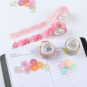 Washi Flower Sticker Tape (200pcs)