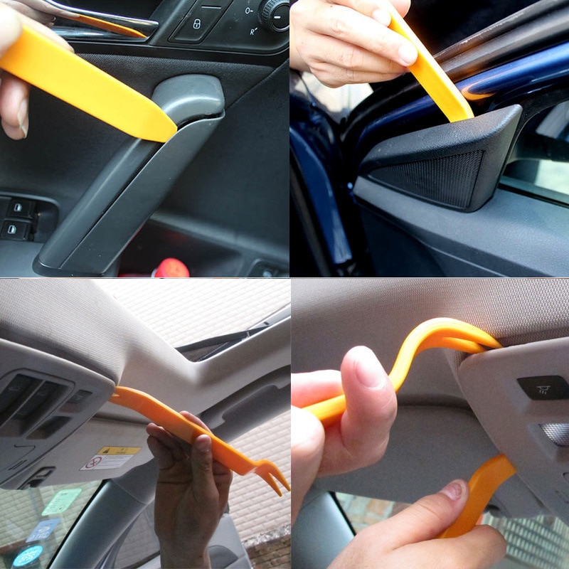 5pcs / Set Alat Pembuka Panel Pintu / Dashboard Mobil Bahan Plastik