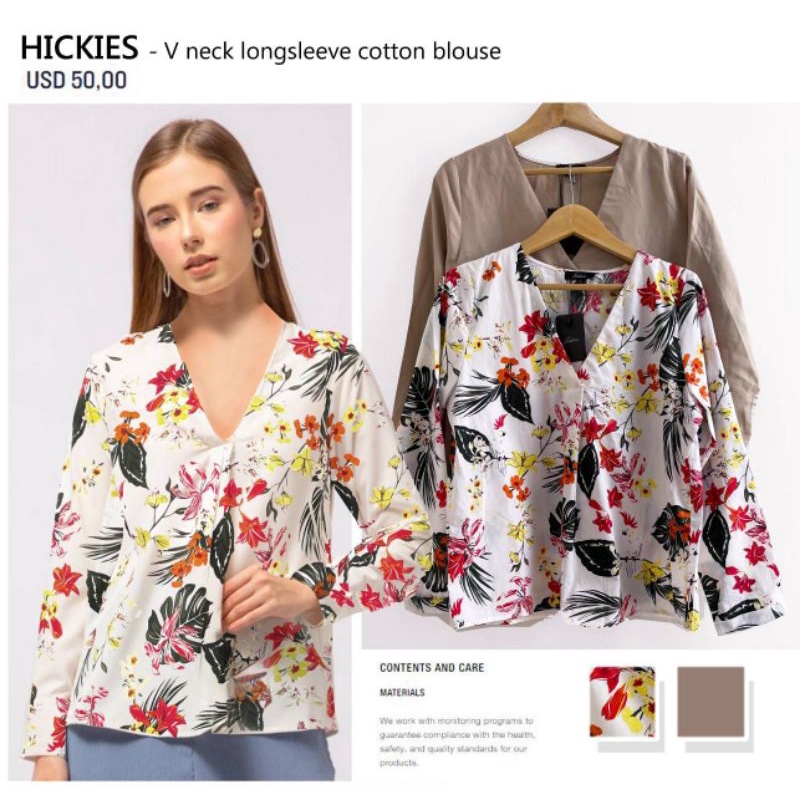 Hickies Vneck sleeved cotton linen