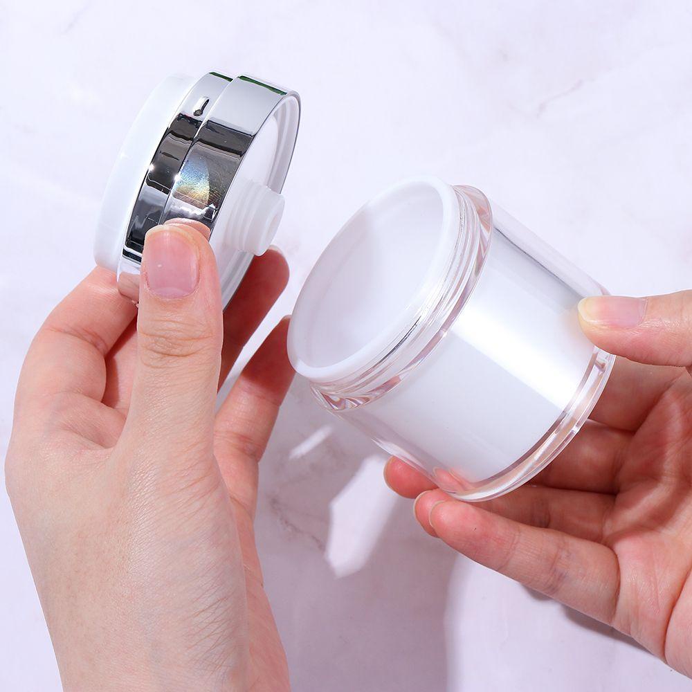 Populer Botol Vakum Portable Multi Ukuran Isi Ulang Travel Cream Airless Squeeze Pump Sample Vial Tekan Cream Jar