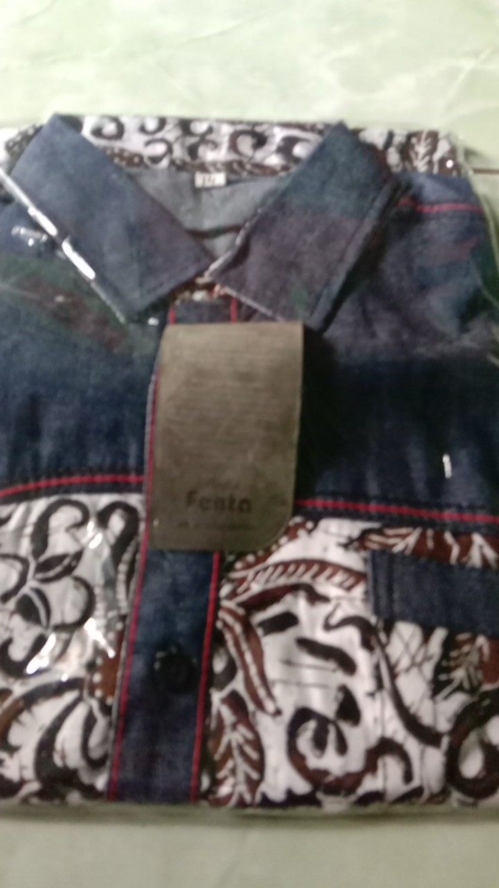 Batik Anak Cowok Kombinasi Lengan Pendek Model Jangkis