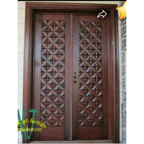 kusen pintu jati kupu kupu/kusen jati/pintu jati klasik