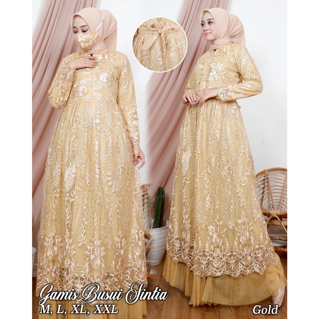 Gamis Busui Sintia AD / Kebaya Brukat Busui Modern / Dress Pesta Menyusui