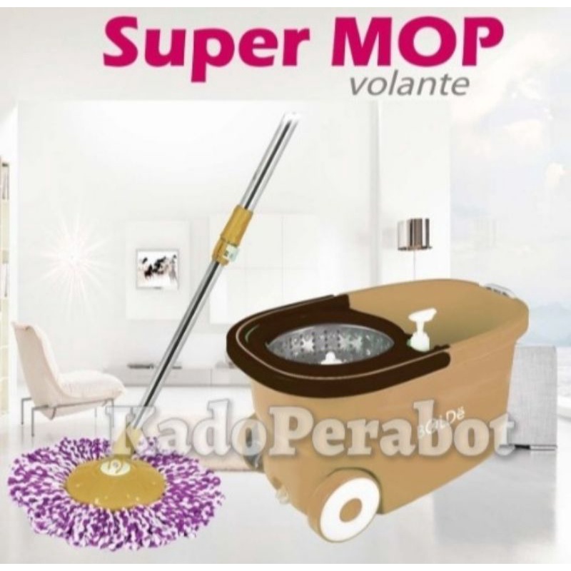 Pel Lantai Putar - Pel Lantai Ember Peras - Super Mop Bolde Volante Roda