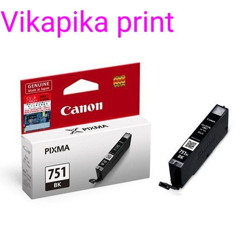 Tinta Canon 750 (Black) + 751 (Colour) = p7270/ip8770/ix6770/ix6870/ - Black