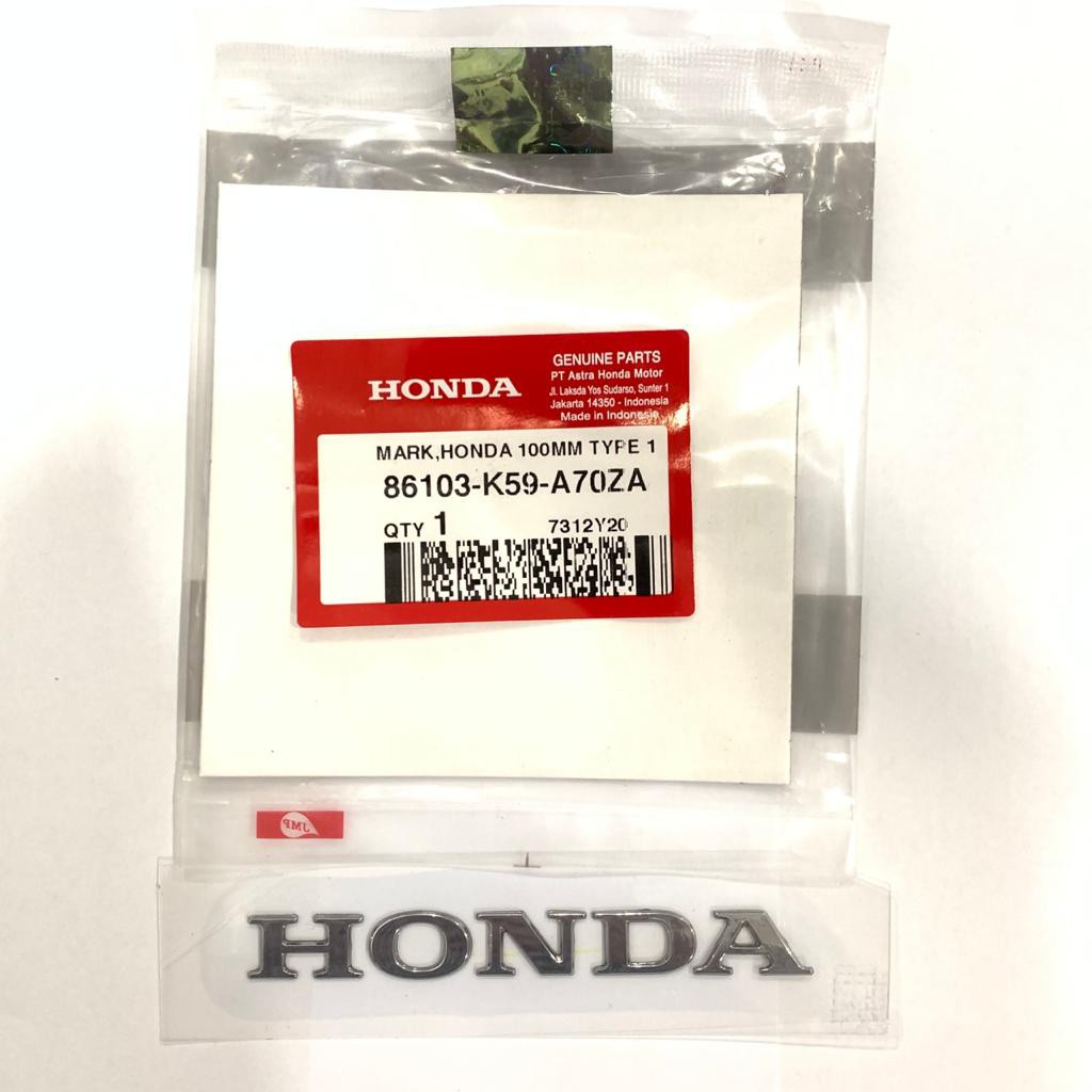 EMBLEM BODY SAYAP HONDA VARIO 150 NEW STIKER 86103-K59-A70ZA ORIGINAL