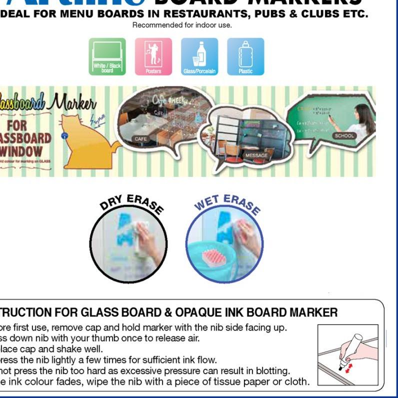 

Baru SPIDOL ARTLINE WINDOW AND GLASSBOARD MARKER EPG-4 ~