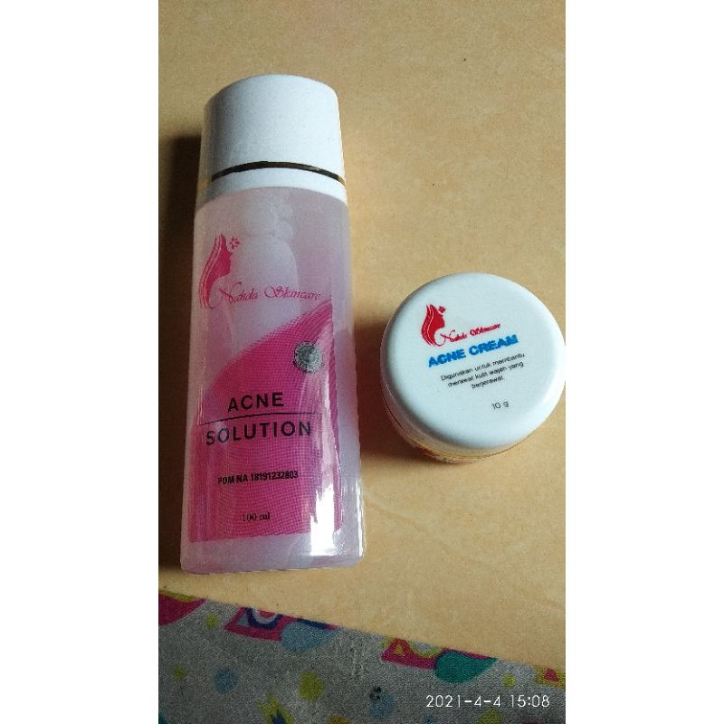 NIGHT CREAM+TONER ACNE&NORMAL NAHDA SKINCARE ORIGINAL