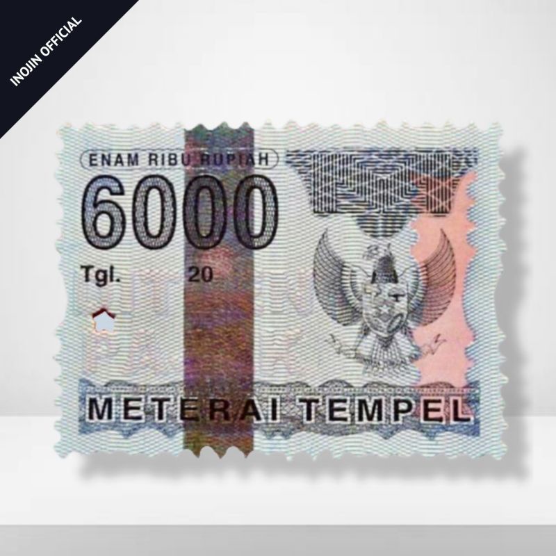 Materai 6000 Tahun 2006 2007 2008 2009 Matrai Tempel Asli Original Pos