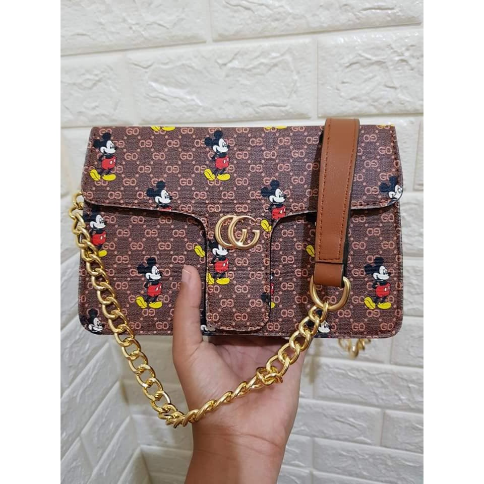 TAS GUCCI MICKEY PREMIUM FREE DUSTBAG DAN FREE BOX