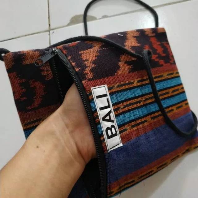 Tas selempang mini tenun bali oleh oleh souvenir bali