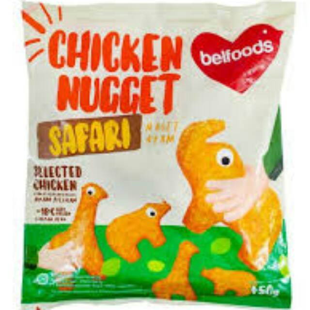 

BELFOODS Safari Chicken Nugget 450Gr - Naget Ayam Karakter