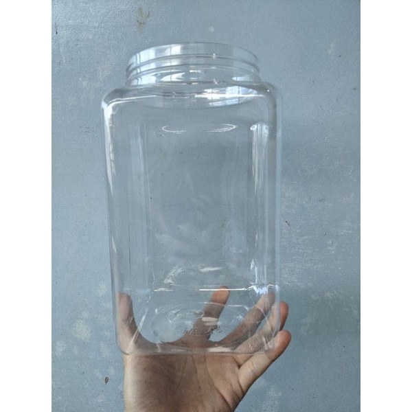 Toples Plastik 3,5 Liter Kotak / Toples ikan cupang / Soliter Ikan Cupang