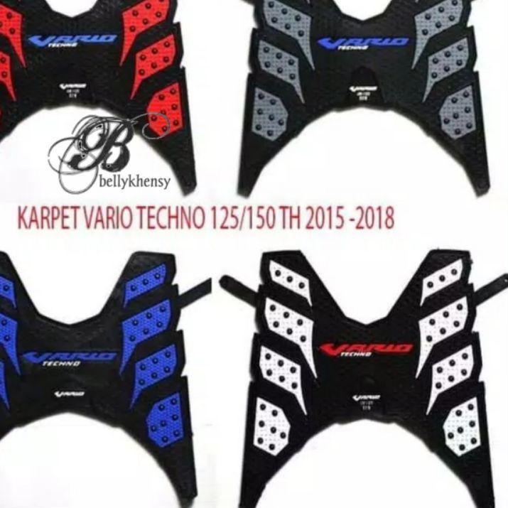 Model Baru karpet karet honda vario 125 techno tahun 2013-2018 atau pijakan alas kaki motor vario 20