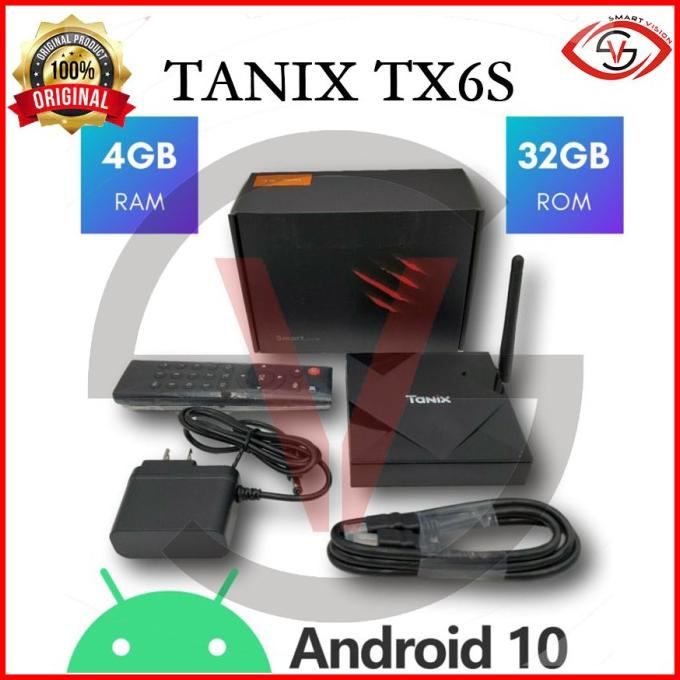 Android Tv Box TANIX TX6S 4GB/32GB Android 10 Dual Wifi Allwinner H616 Termurah