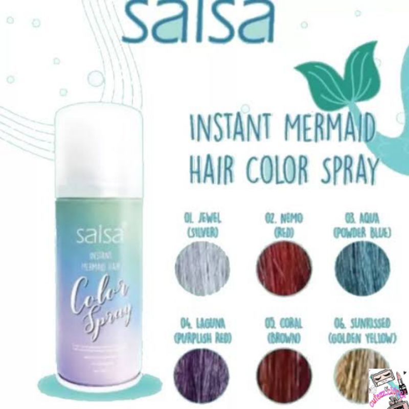 ☃️Cutezz_ching1☃️Salsa Instant Mermaid Hair Color Spray 80ml