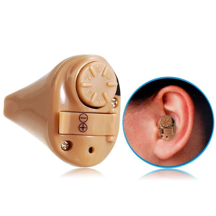 Set Super Kecil Mini Alat Bantu Dengar Pendengaran