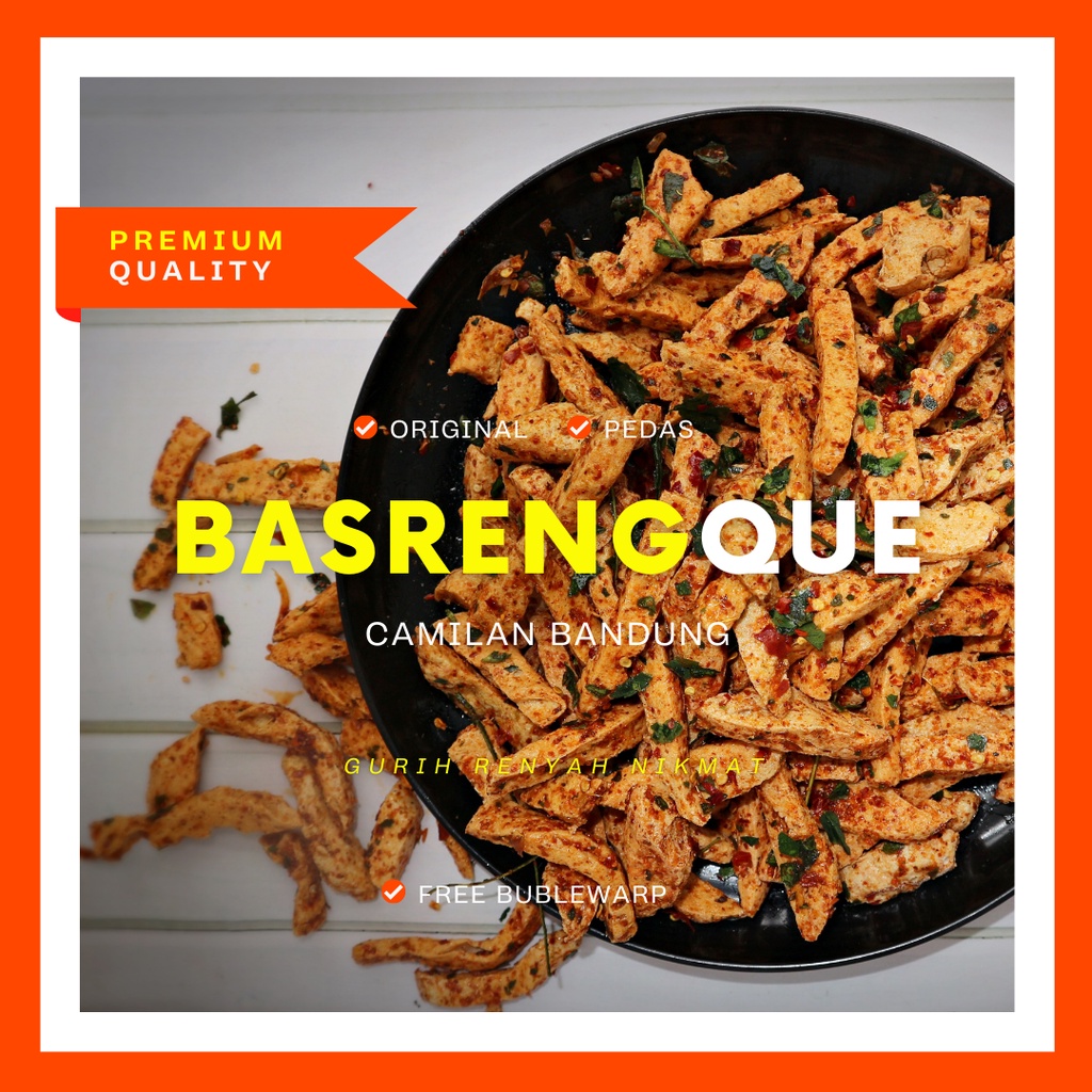 

[PREMIUM] 1kg BASRENG BASRENGQUE CEMILAN CAMILAN BANDUNG PEDAS ORIGINAL