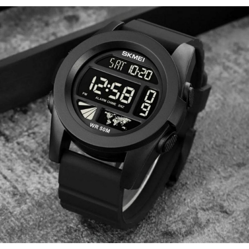 Jam Tangan Skmei 1906 Jam Tangan Digital Rubber Halus Jam Tangan Waterproof Original