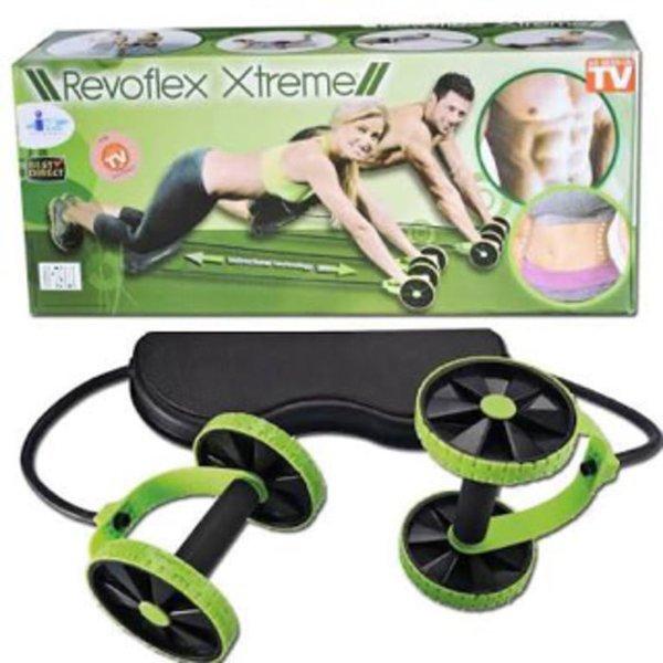 PERALATAN OLAHRAGA  Revoflex Xtreme Alat Fitness Portable LENGKAP 44 FUNGSI Alat Fitness Di Rumah Alat Gym Sixpack Alat Olahraga Push Up Sit Up Black