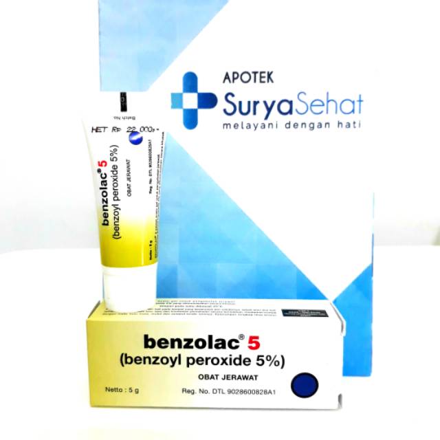 Benzolac 5% 5gram - Obat Jerawat