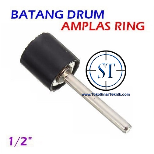 Batang As Amplas Drum 1/2&quot; Mandrel shaft 3mm Gerinda Ampelas Ring Kertas Pasir Gosok