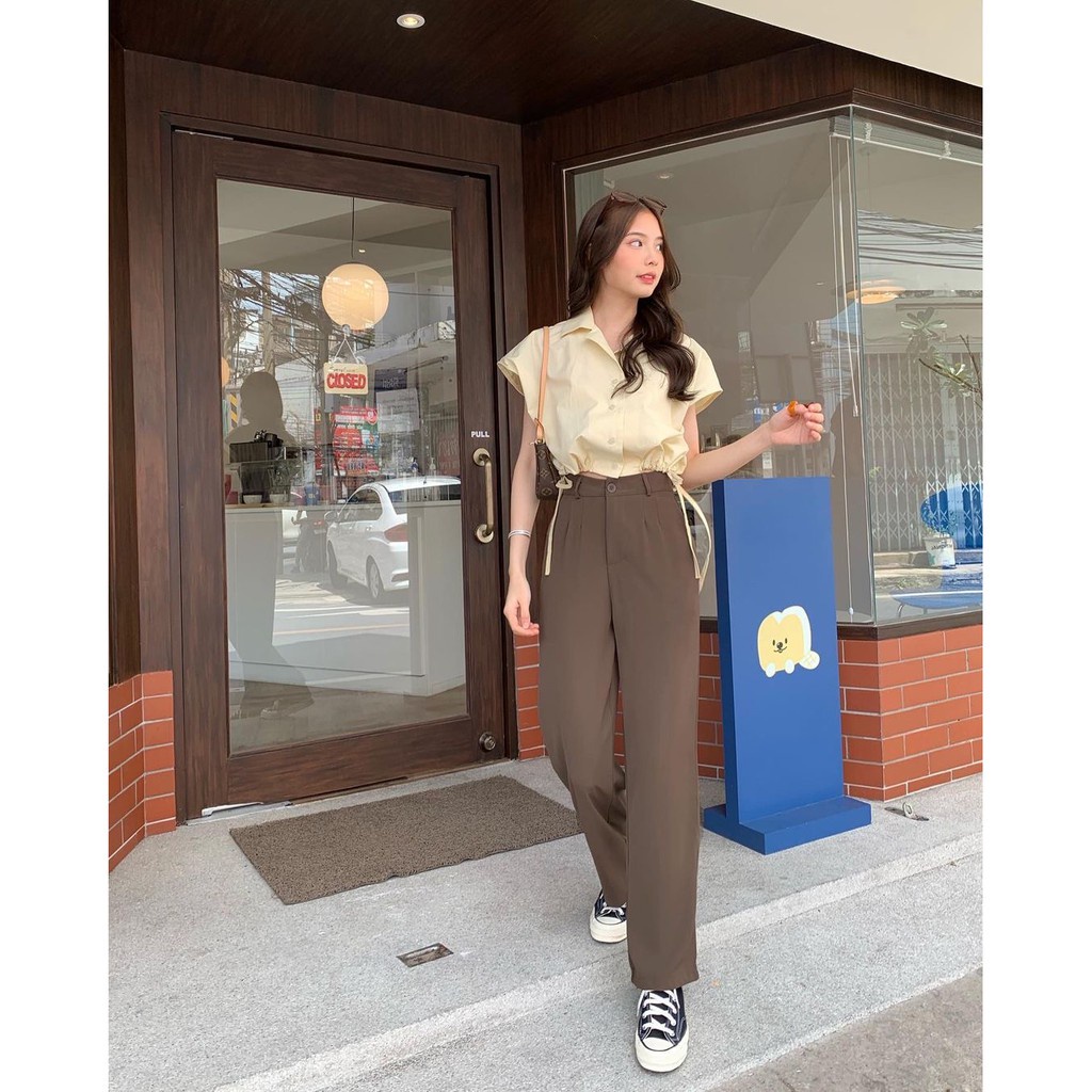 BEFAST - ZEC OOTD Wanita Celana Panjang MIRYA / Penny Pant / Celana Ala Style Korean / Celana Panjang Viral 2021 / Celana Panjang Polos Banyak Warna