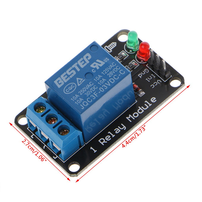 1Pc Modul Relay 1 Channel 3V Relay 3.3V Dengan Lampu Termurah