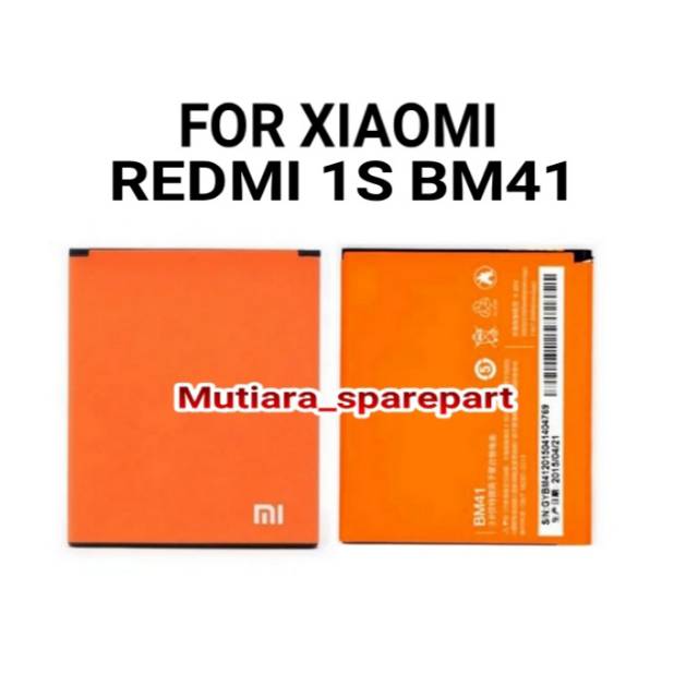 BATRE BATERAI XIAOMI REDMI 1S BM41