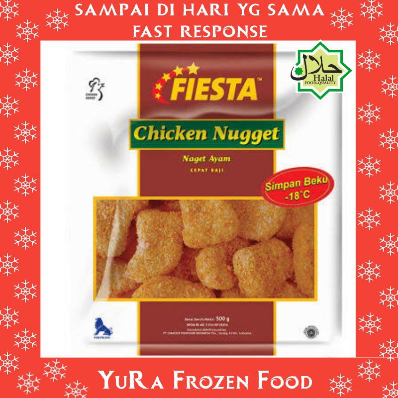 

Naget Ayam FIESTA Chicken Nugget 500gr Makanan Halal Enak Yura Frozen Food Murah