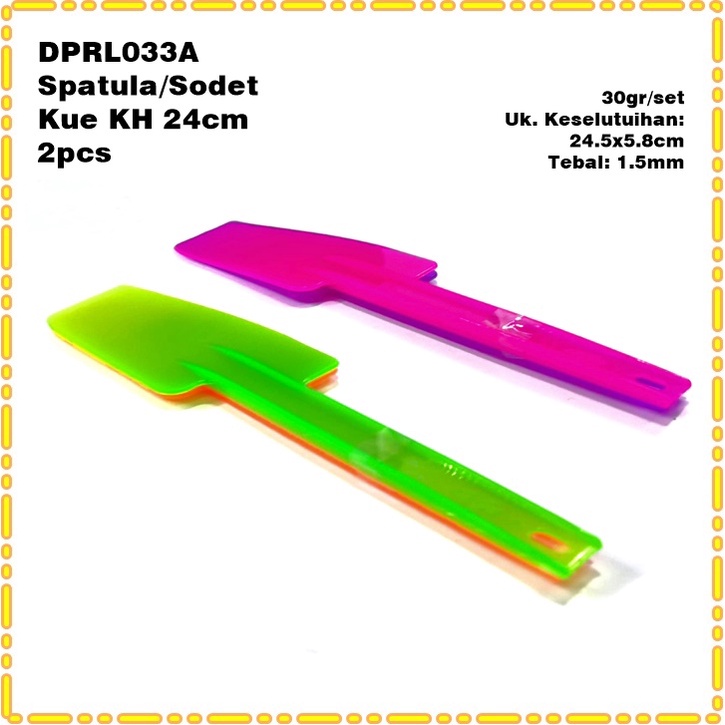 DPRL033A Spatula/Sodet/Solet/Scrapper Kue KH 24cm 2pcs