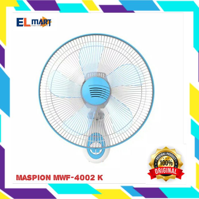 Kipas Angin Dinding  MASPION  16 inch MWF 4002K / MW4002 wall fan 16&quot; 4002 K  .