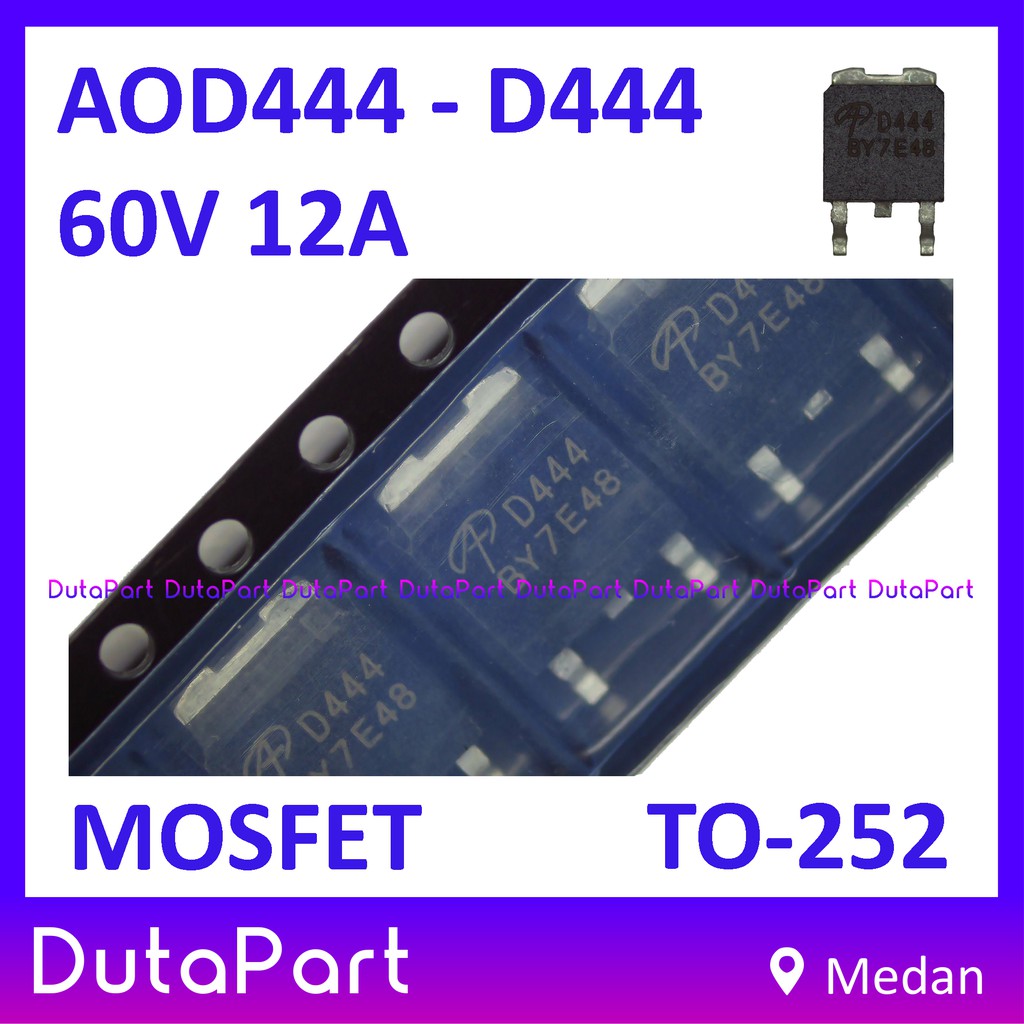 AOD444 D444 AOD444L 60V 12A MOSFET N-Channel TO-252