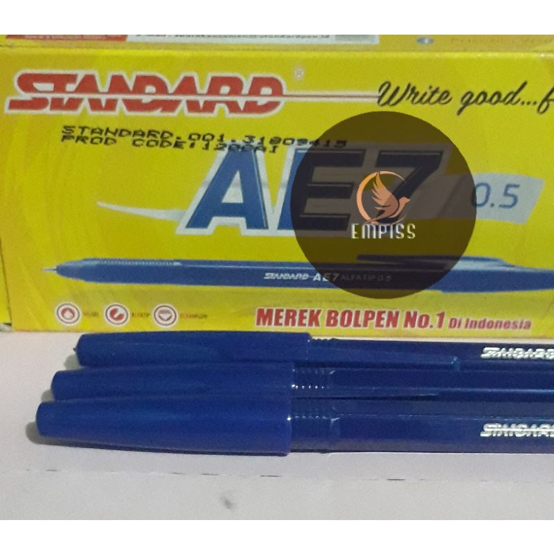 

Pulpen Bolpoin Standard AE7 0.5 warna biru