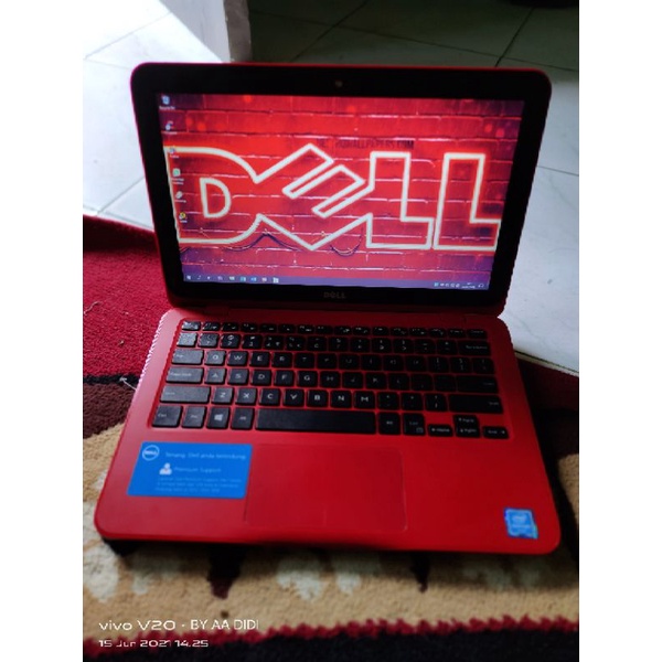 LAPTOP DELL SERI BARU P24T001 RAM 4GB PAKAI SSD ANTI LELET 256GB MULUZ 98% EX DISPLAY