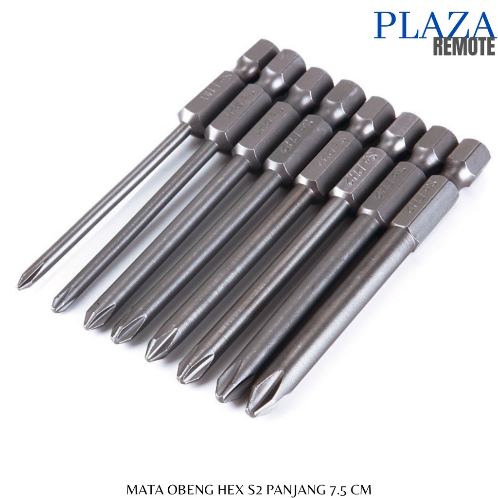 MATA OBENG HEX SHANK S2 PANJANG 750 MM BAJA STAINLESS 1/4 INCH 8IN1