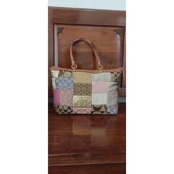 tas coach original second preloved patchwork vintage