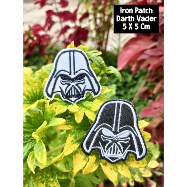 ( Tinggal Setrika ) Patch Iron Patch Bordir Darth Vader Premium Emblem Bordir Baju Tembelan Kaos Tem