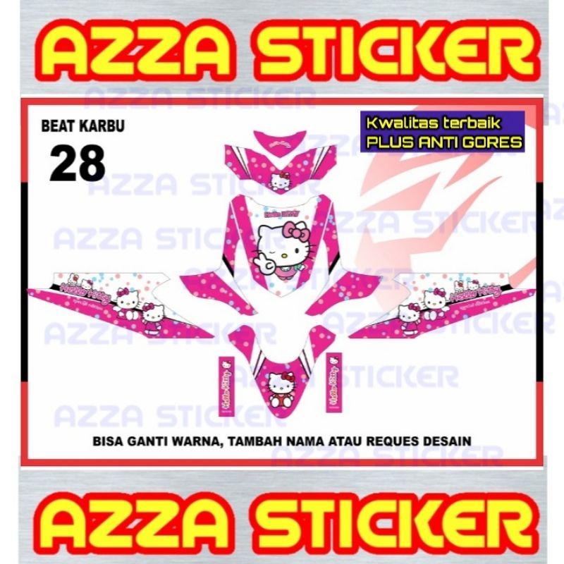 Decal Beat Karbu Full Body Stiker Decal Beat Karbu Full body 28