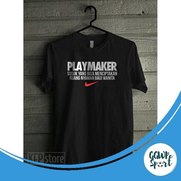 Kaos Distro Premium Playmaker Baju Distro Bola Custom Pendek Katun Combed 30S Kualitas Terbaik