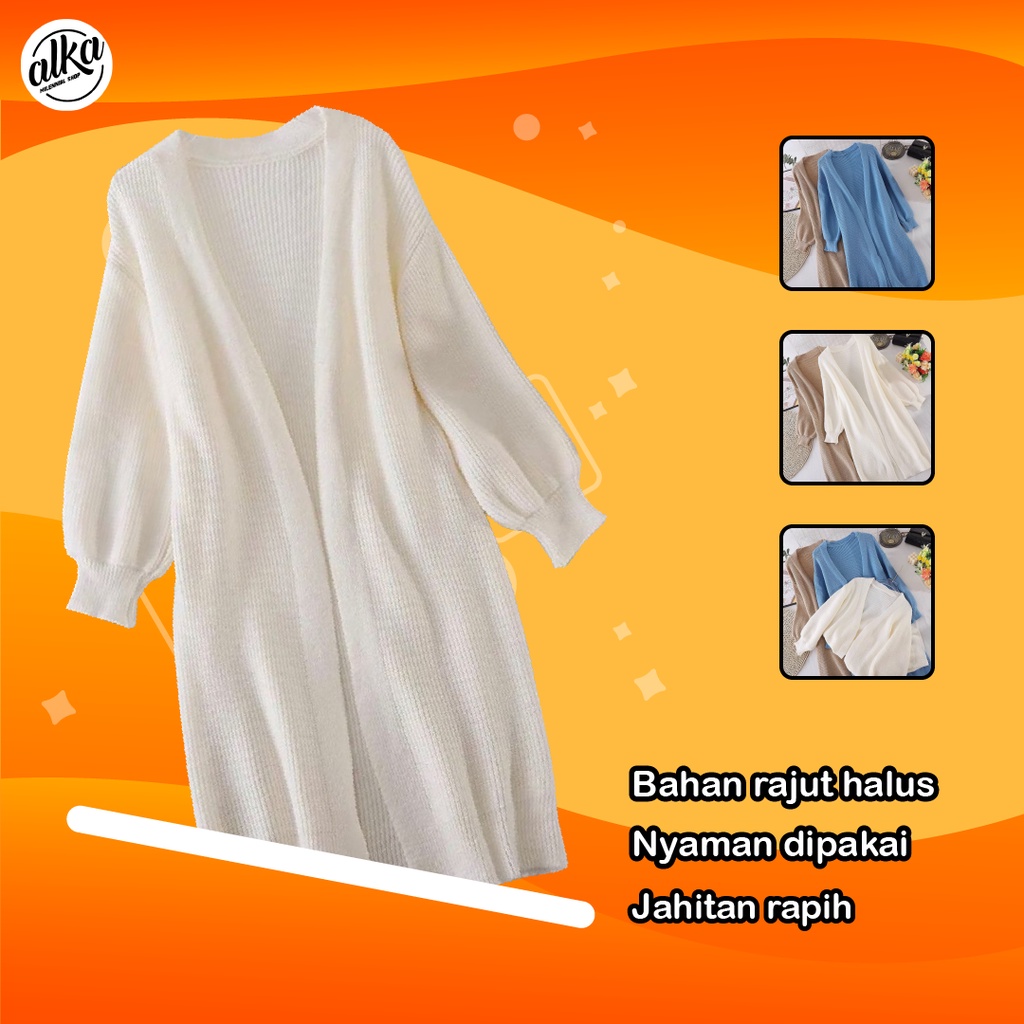 baju cardigan rajut wanita korea oversize terbaru 2022