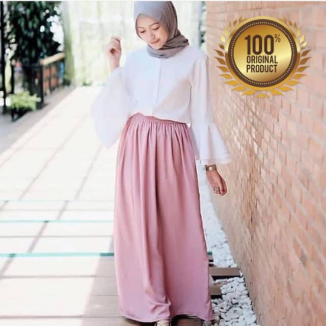 MURAHHH ROK PANJANG WOLFIS Bawahan Simpel Modis Sekolah Kerja Santai Nyaman All Size
