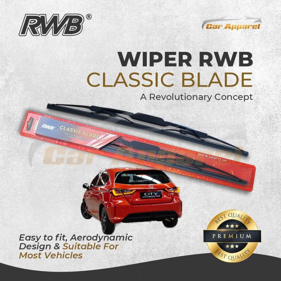 Wiper RWB Classic City hatchback Hybrid / windshield City hatchback