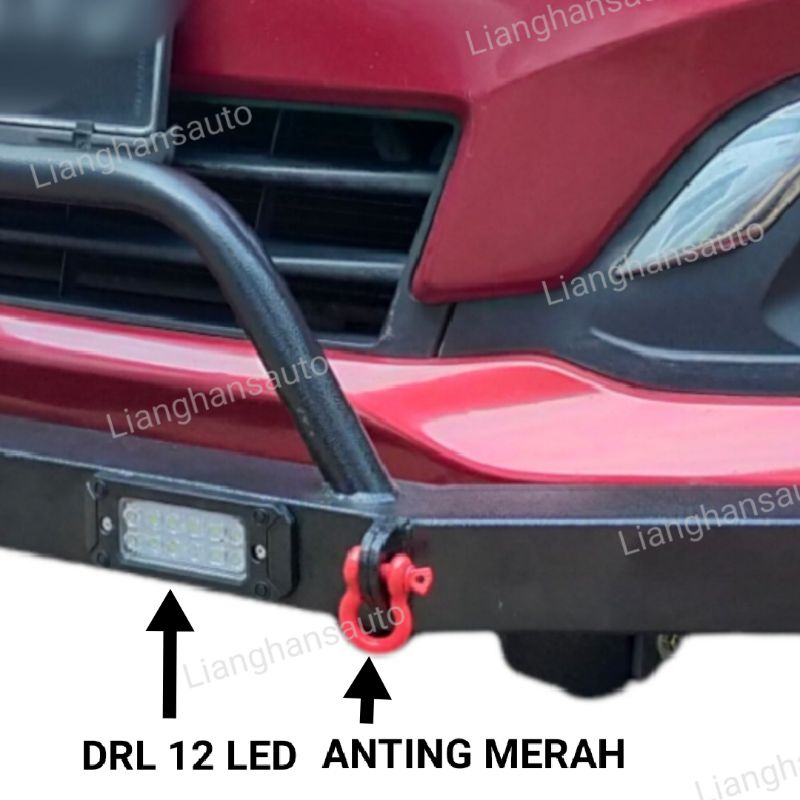 TANDUK DEPAN MINI ARB MOBIL CALYA SIGRA LAMPU LED FULL BESI