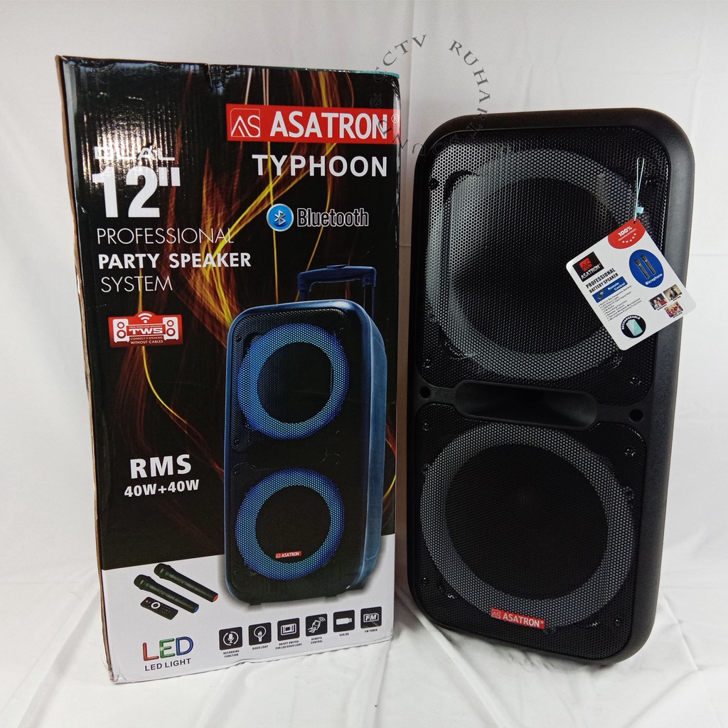 Jual Speaker Aktif Portable Asatron Typhoon Original Shopee Indonesia