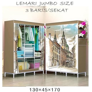Lemari Pakaian Jumbo R30 Besar Lemari Baju Portable Lemari Pakaian Jumbo R30 Besar Lemari Baju Portable